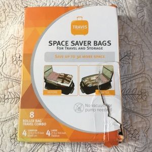 Space saver bags for travel & storage 8 roller bag